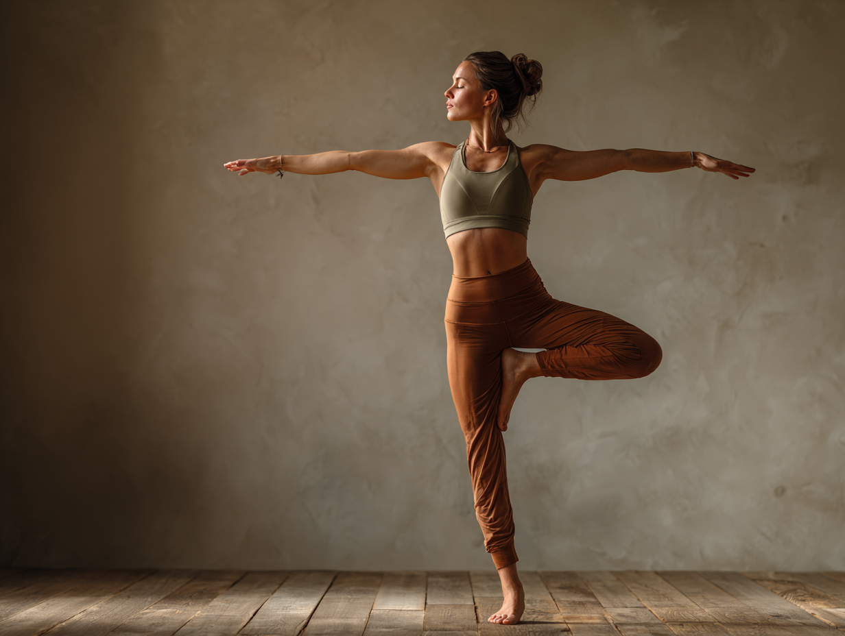 Йога практика в природному світлі